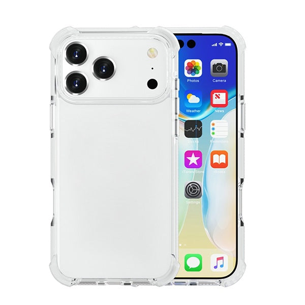 Kit Capa Super Proteção + Película de Vidro Temperado Gorilasglass GIFT4ME Para Apple iPhone 17 Pro - Transparente