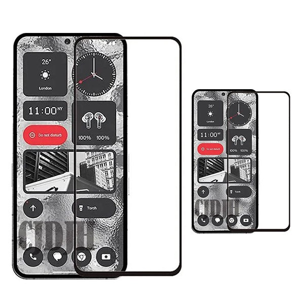 Kit 2 Vidro Gorilasglass GIFT4ME Para Nothing Phone (3a) - Transparente/Preto