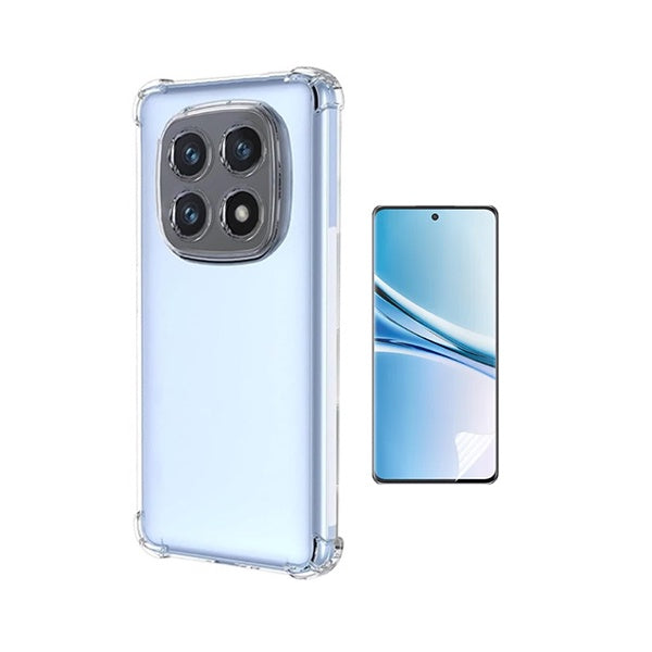 Kit Capa Traseira Super Proteção + Película de Hydrogel Frente Transparente GIFT4ME Para Xiaomi Redmi Note 15 4G - Transparente