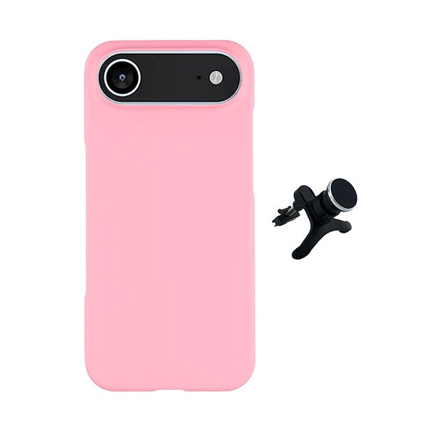 Kit Suporte Magnético Com Pernas + Capa Proteção Silicone GIFT4ME Para Apple iPhone 17 Air - Rosa