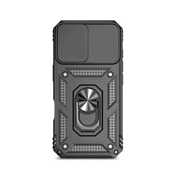 Kit Película de Vidro Temperado Gorilasglass + Capa de Proteção Militar Magnética Janela + Suporte Magnético Com Pernas GIFT4ME Para Apple iPhone 17 - Preto
