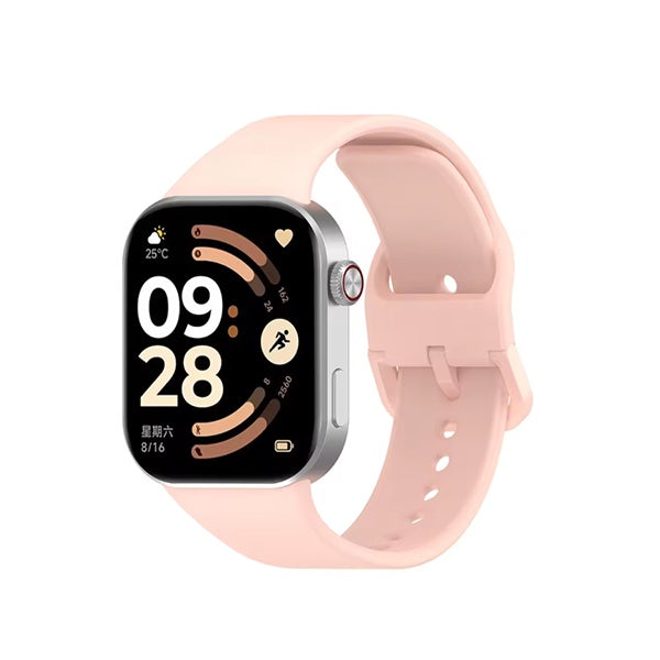 Bracelete Silicone Com Fivela GIFT4ME Para Xiaomi Redmi Watch 6 - Rosa