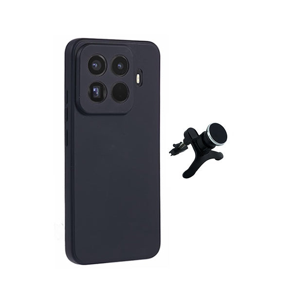 Kit Suporte Magnético Com Pernas + Capa Proteção Silicone GIFT4ME Para Xiaomi 15T Pro 5G - Preto
