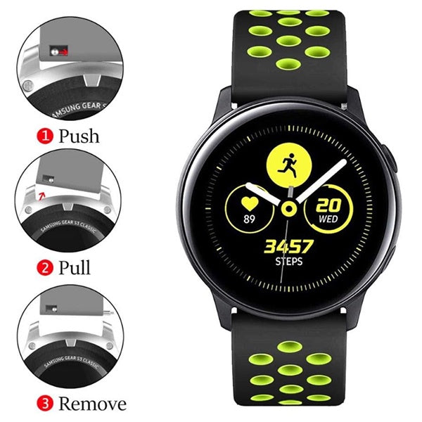 Bracelete Desportiva GIFT4ME Para Amazfit Balance 2 - Preto / Verde