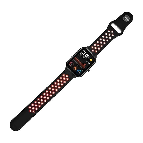 Bracelete Desportiva GIFT4ME Para Amazfit Balance 2 - Preto / Vermelho