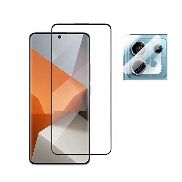 Kit Película ProtectOra Câmara Traseira + Película de Vidro Temperado GOrilasGlass GIFT4ME para Xiaomi Redmi Note 13 Pro 4G - Transparente/Preto