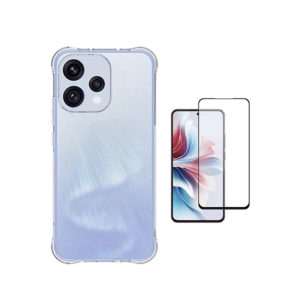 Kit Capa Super Proteção + Película de Vidro Temperado Gorilasglass GIFT4ME Para Oppo Reno15 - Transparente