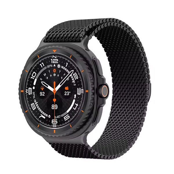 Bracelete Milanese Com Fecho Magnético GIFT4ME Para Samsung Galaxy Watch8 Classic - 46mm Bluetooth + 4G - Preto