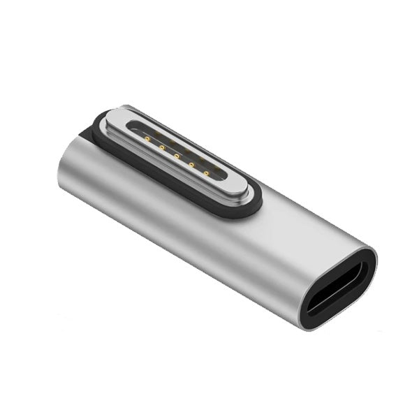 Adaptador de Carga Type-C(F) to Magsafe 3(M) 140W/28V/5A GIFT4ME Compativel Com Apple Macbook - Cinza