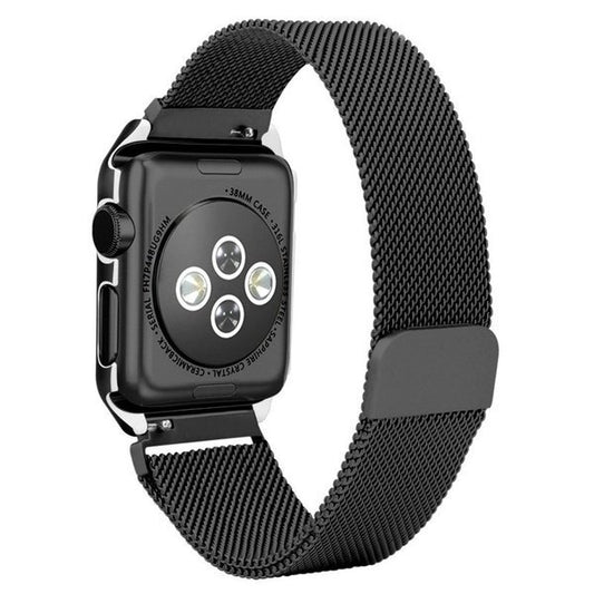 Bracelete Milanese Com Fecho Magnético GIFT4ME Compativel Com Apple Watch Series 10 - 46mm - Preto