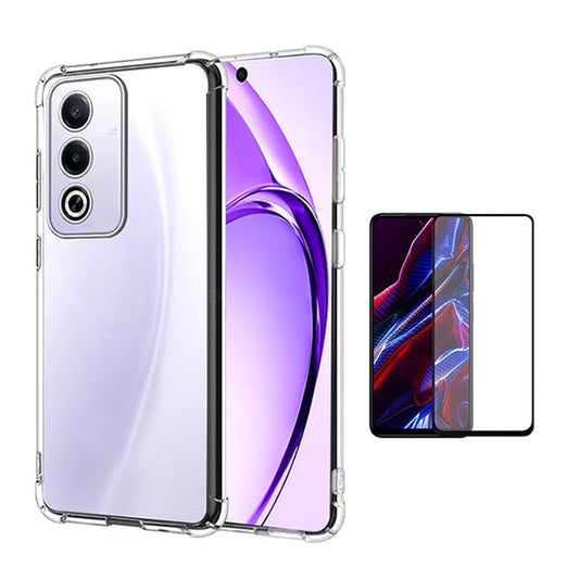 Kit Capa Super Proteção + Película de Vidro Temperado Gorilasglass Gift4Me Para Oppo A80 5G - Transparente