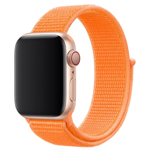 Bracelete Nylon GIFT4ME Compativel Com Apple Watch Series 10 - 42mm - Laranja