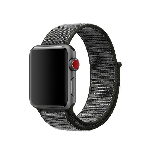 Bracelete Nylon GIFT4ME Compativel Com Apple Watch Series 10 - 42mm - Preto