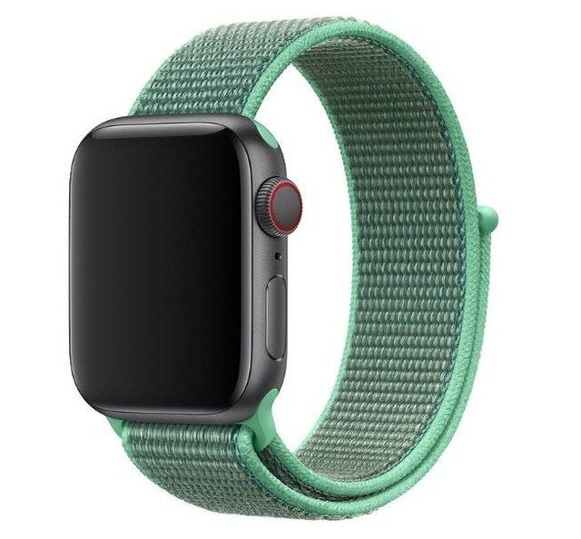 Bracelete Nylon GIFT4ME Compativel Com Apple Watch Series 10 - 42mm - Verde