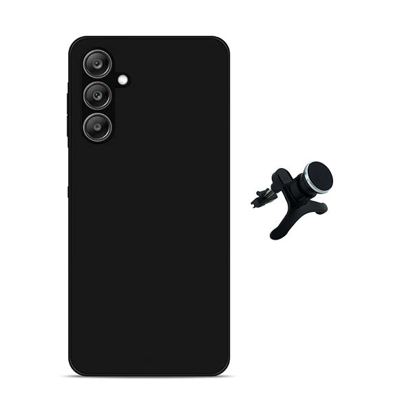 Kit Suporte Magnético Com Pernas + Capa Proteção Silicone GIFT4ME Para Samsung Galaxy A17 5G - Preto