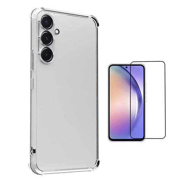 Kit Capa Super Proteção + Película de Vidro Temperado Gorilasglass GIFT4ME Para Samsung Galaxy A56 - Transparente
