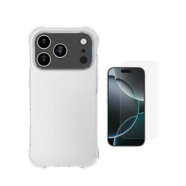 Kit Capa Super Proteção + Película de Vidro Temperado GIFT4ME Para Apple iPhone 18 Pro - Transparente