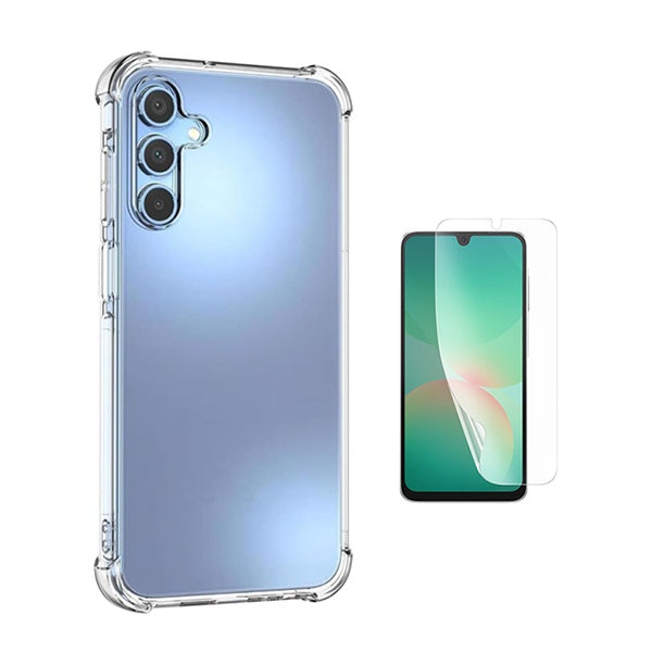 Kit Capa Traseira Super Proteção + Película de Hydrogel Frente Transparente GIFT4ME Para Samsung Galaxy A17 4G - Transparente