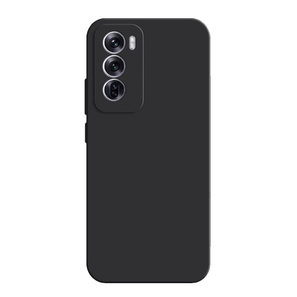 Capa Proteção Traseira Silicone GIFT4ME Compativel Com Oppo Reno12 - Preto