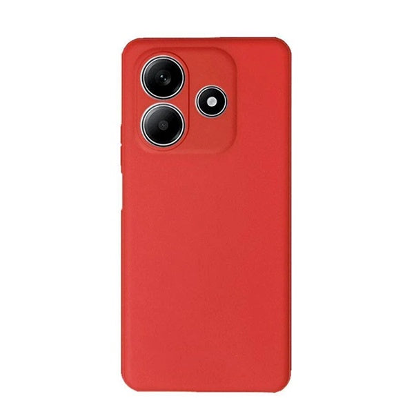Capa Proteção Silicone Gift4Me Para Xiaomi Redmi Note 14 - Vermelha