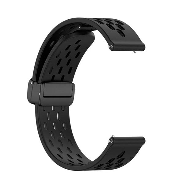 Bracelete Silicone Respirável Magnética GIFT4ME Para Amazfit Balance 2 - Preto