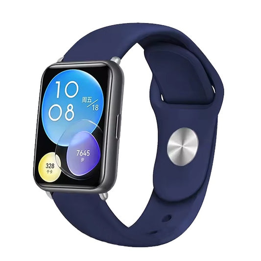 Bracelete Silicone Gift4Me Para Huawei Watch Fit Special Edition - Azul Escuro