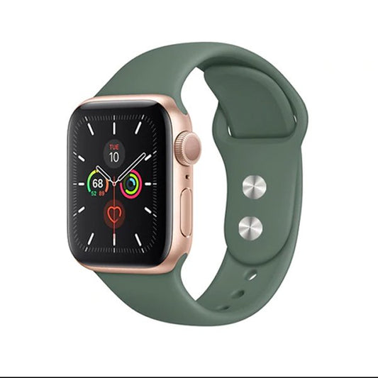 Bracelete Silicone GIFT4ME Compativel Com Apple Watch Series 10 - 42mm - Verde Escuro