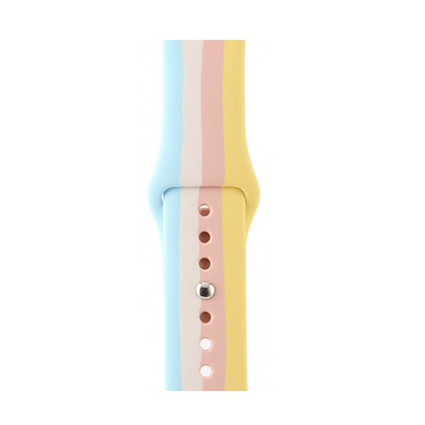 Bracelete Silicone Rainbow GIFT4ME Compativel Com Apple Watch Series 10 - 42mm - Rainbow