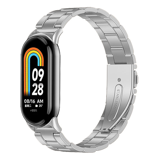 Bracelete de Aço + Ferramenta GIFT4ME Compativel Com Xiaomi Smart Band 9 - Cinza