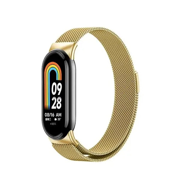 Bracelete Milanese Com Fecho Magnético Gift4Me Para Xiaomi Mi Band 7 - Ouro