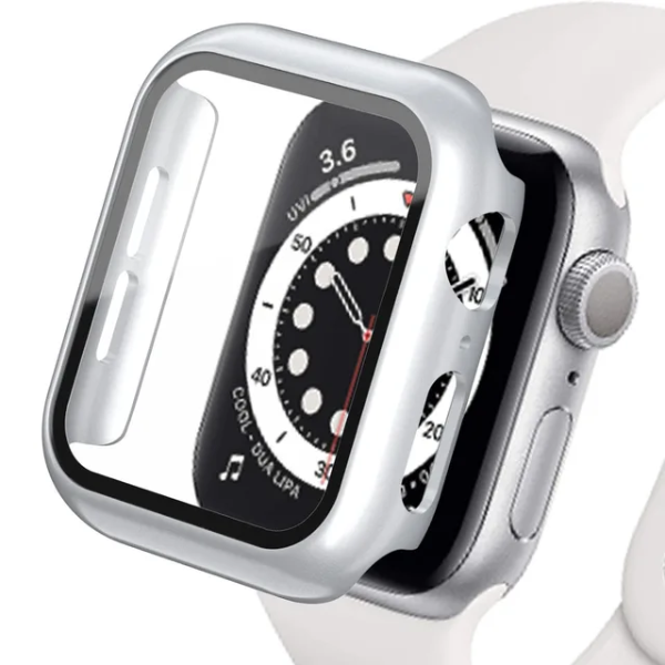 Capa de Proteção + Vidro Para Apple Watch Series 11 - 46mm - Cinza
