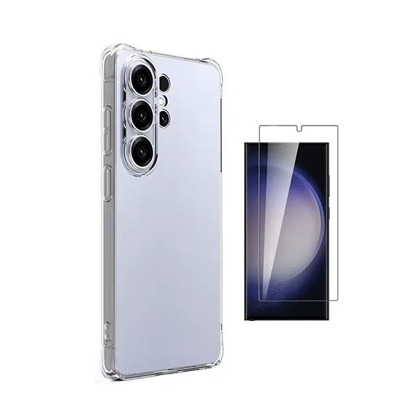 Kit Capa Super Proteção + Película de Vidro Temperado GIFT4ME Para Samsung Galaxy S26 Ultra - Transparente