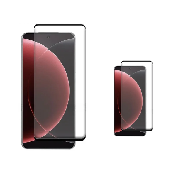 Kit 2 Vidro Gorilasglass Curved GIFT4ME Para Xiaomi 15 Ultra - Transparente/Preto