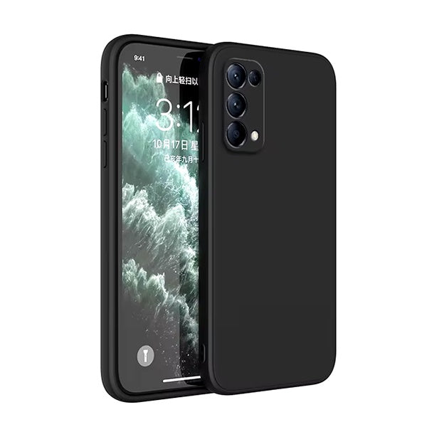 Capa Proteção Silicone Gift4Me Para Oppo Reno4 - Preto