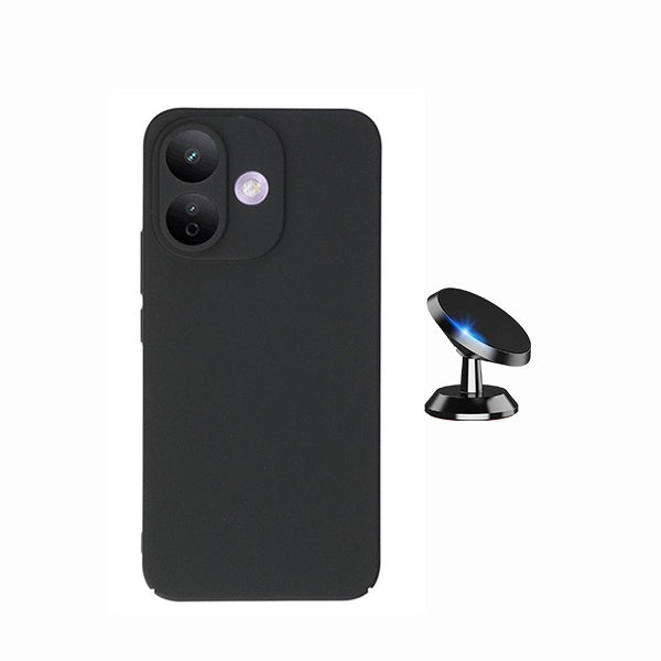 Kit Suporte Magnético + Capa Proteção Silicone GIFT4ME Para Xiaomi Redmi Note 17 Pro 5G - Preto