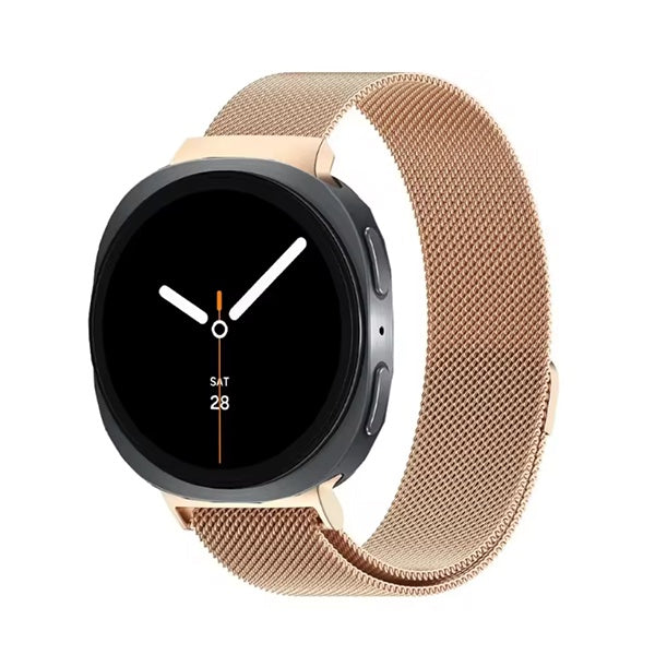 Bracelete Milanese Com Fecho Magnético GIFT4ME Para Samsung Galaxy Watch9 LTE - 40 mm  - Rosa ouro