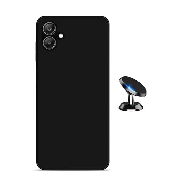 Kit Suporte Magnético + Capa Proteção Silicone GIFT4ME Para Samsung Galaxy A07 - Preto