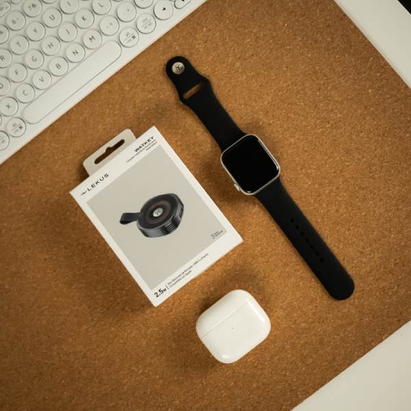 Carregador Portátil Magnetico Watkey Lekus Para Apple Watch Ultra 2 - 49mm - Branco