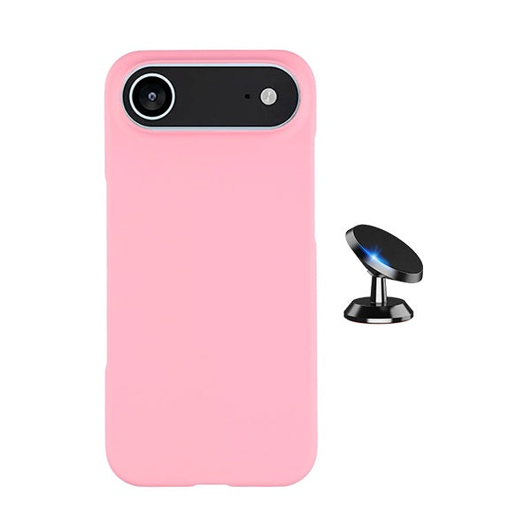 Kit Suporte Magnético + Capa Proteção Silicone GIFT4ME Para Apple iPhone 17 Air - Rosa