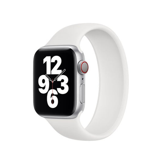 Bracelete Silicone Solo GIFT4ME Compativel Com Apple Watch Series 10 - 46mm (Pulso:190-200mm) - Branco