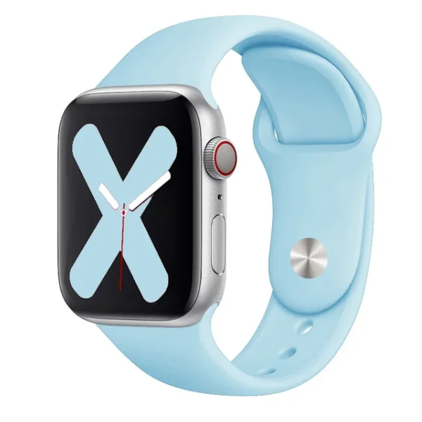 Bracelete Silicone GIFT4ME Para Apple Watch Series 12 - 46mm - Azul Claro