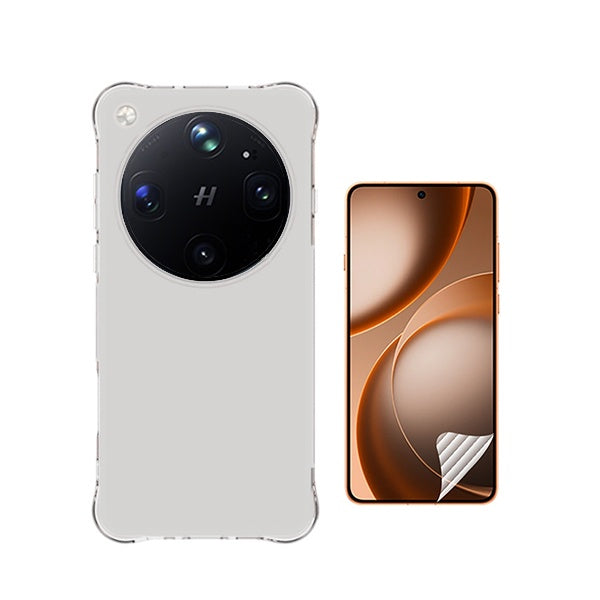 Kit Capa Traseira Super Proteção + Película de Hydrogel Frente Transparente GIFT4ME Para Oppo Find X9 Ultra - Transparente