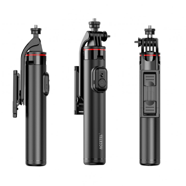 Selfie Stick Tripod SP164 6,8" Bluetooth ACCETEL    - Preto