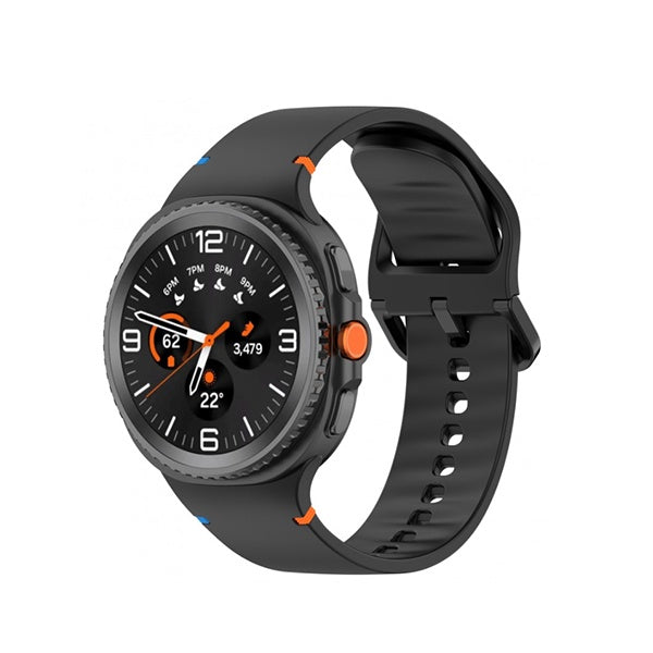 Bracelete Silicone GIFT4ME Para Samsung Galaxy Watch9 Bluetooth - 44 mm  - Preto