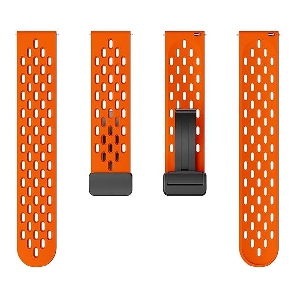 Bracelete Silicone Respirável Magnética GIFT4ME Para Amazfit Balance 2 - Laranja