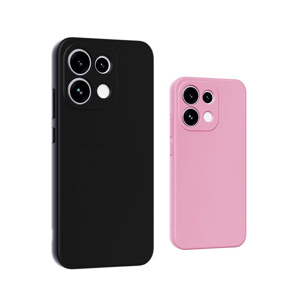 Kit 2x Capa Proteção Silicone GIFT4ME Para Oppo Reno16 F 5G - Preto / Rosa
