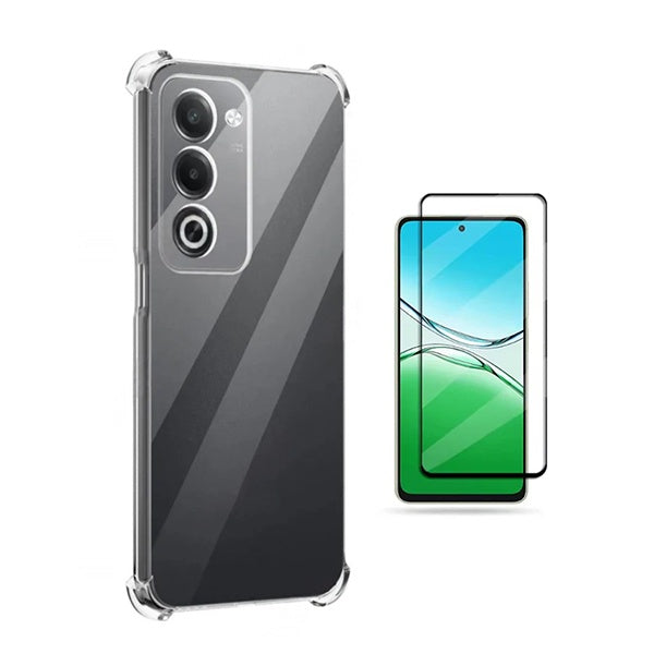 Kit Capa Super Proteção + Película de Vidro Temperado Gorilasglass GIFT4ME Para Oppo A5 4G - Transparente