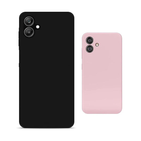 Kit 2x Capa Proteção Silicone GIFT4ME Para Samsung Galaxy A07 - Preto / Rosa