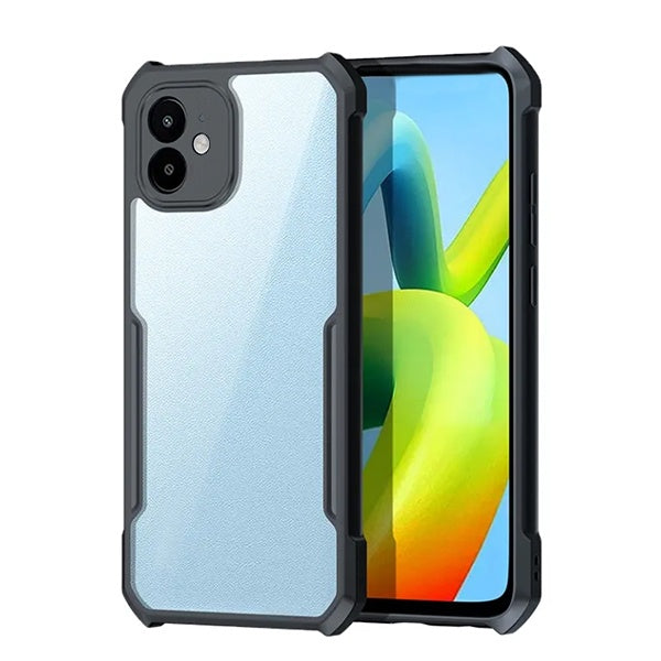 Capa Traseira Fumê Rígida GIFT4ME Para Apple iPhone 12 - Preto/Transparente