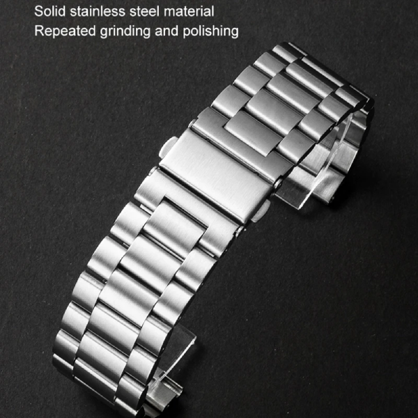Bracelete de Aço + Ferramenta GIFT4ME Para Samsung Galaxy Watch8 Classic - 46mm - Cinza